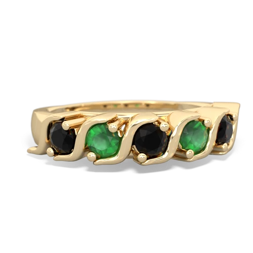 onyx-emerald timeless ring