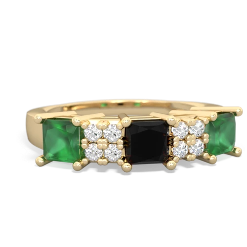 onyx-emerald timeless ring