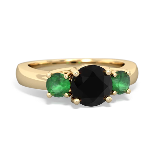 onyx-emerald timeless ring
