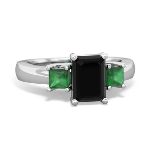 onyx-emerald timeless ring