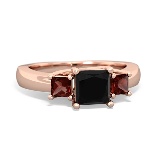 onyx-garnet timeless ring