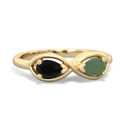 onyx-jade infinity ring