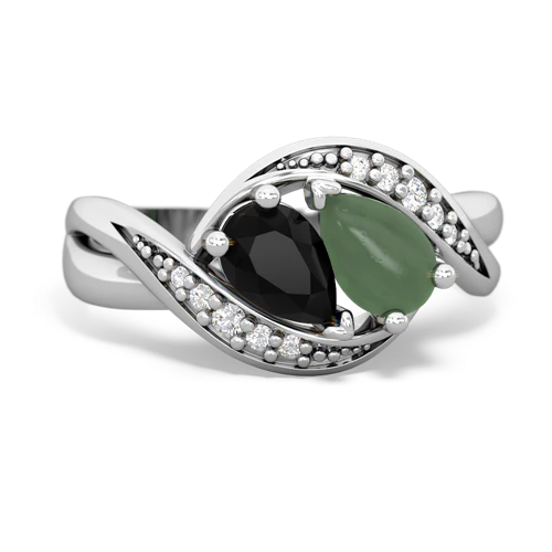 onyx-jade keepsake curls ring