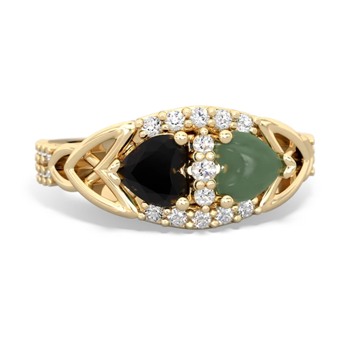 onyx-jade keepsake engagement ring