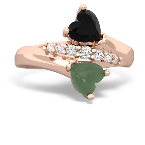 onyx-jade modern ring