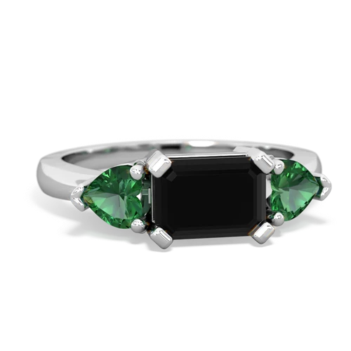 onyx-lab emerald timeless ring