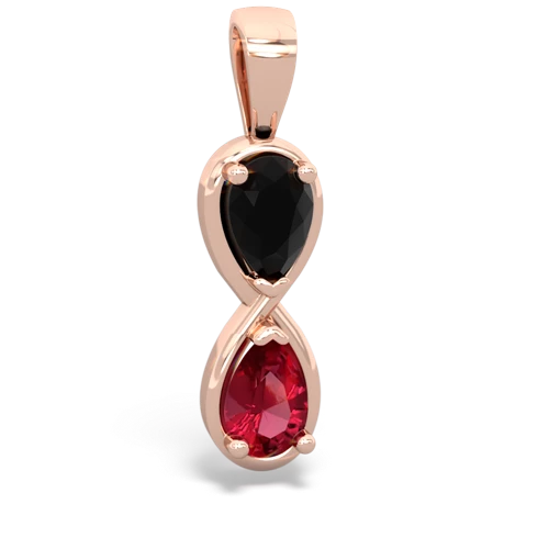 onyx-lab ruby infinity pendant