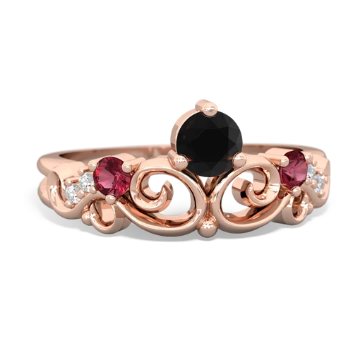 onyx-lab ruby crown keepsake ring