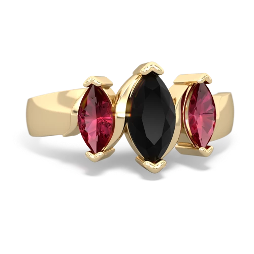 onyx-lab ruby keepsake ring