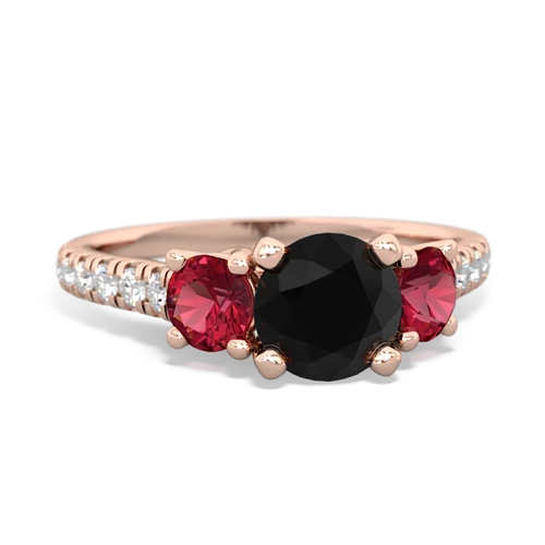 onyx-lab ruby trellis pave ring