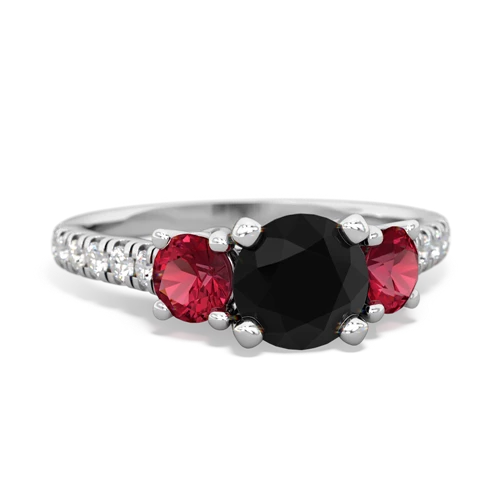 onyx-lab ruby trellis pave ring