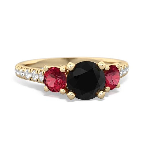 onyx-lab ruby trellis pave ring