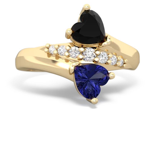onyx-lab sapphire modern ring