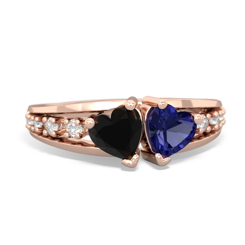 onyx-lab sapphire modern ring