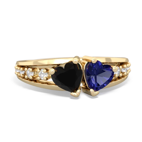 onyx-lab sapphire modern ring