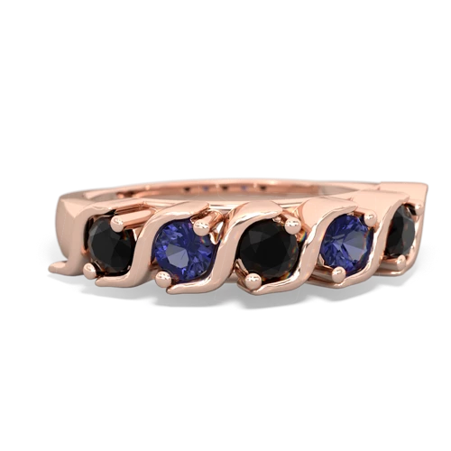 onyx-lab sapphire timeless ring