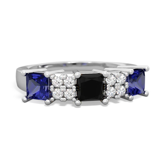 onyx-lab sapphire timeless ring