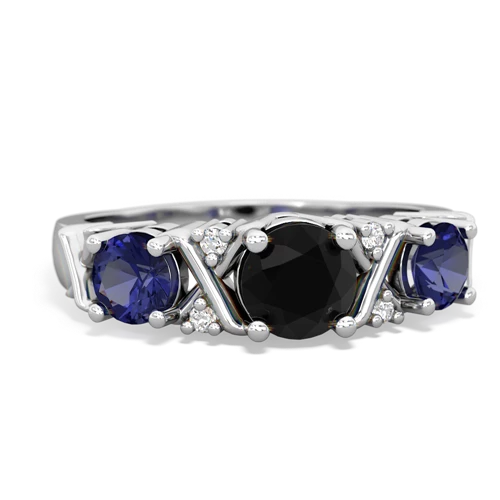 onyx-lab sapphire timeless ring