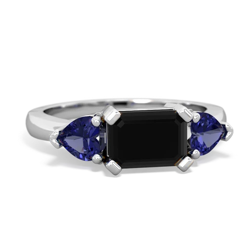 onyx-lab sapphire timeless ring