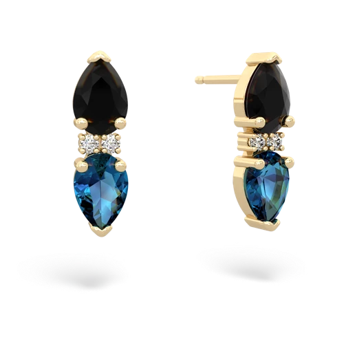 onyx-london topaz bowtie earrings