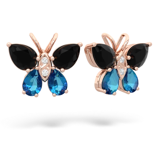 onyx-london topaz butterfly earrings