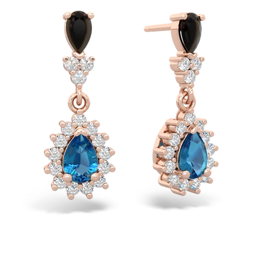 onyx-london topaz dangle earrings