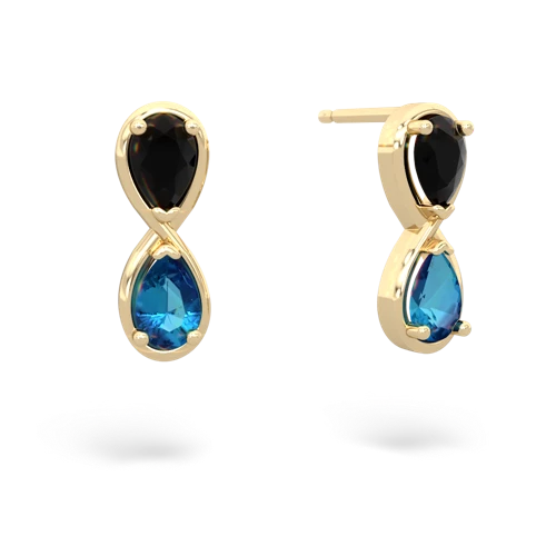 onyx-london topaz infinity earrings