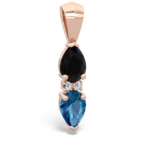 onyx-london topaz bowtie pendant