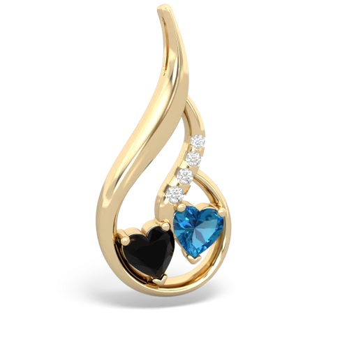 onyx-london topaz keepsake swirl pendant