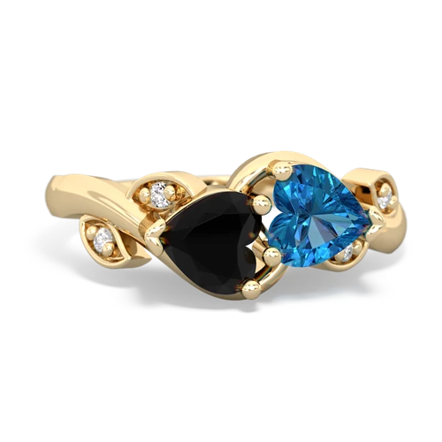 onyx-london topaz floral keepsake ring