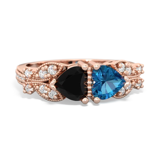 onyx-london topaz keepsake butterfly ring