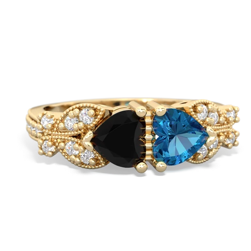 onyx-london topaz keepsake butterfly ring