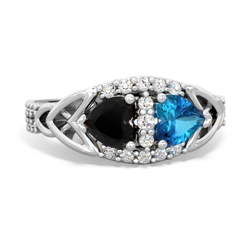 onyx-london topaz keepsake engagement ring