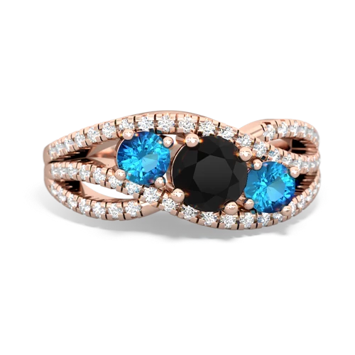 onyx-london topaz three stone pave ring