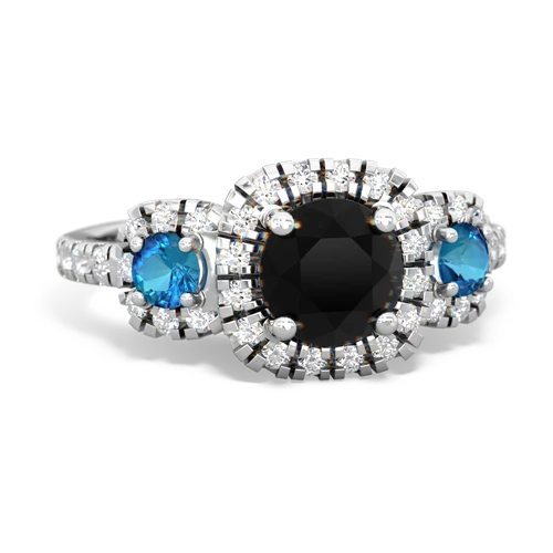 onyx-london topaz three stone regal ring