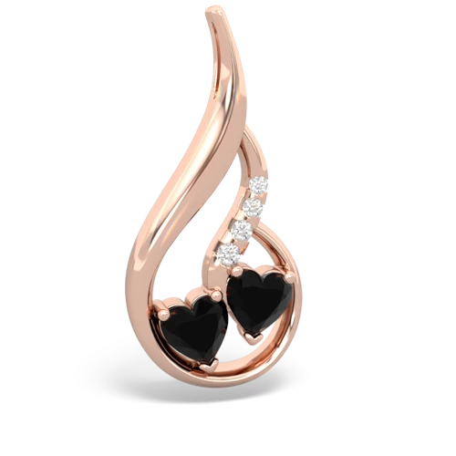 onyx-onyx keepsake swirl pendant