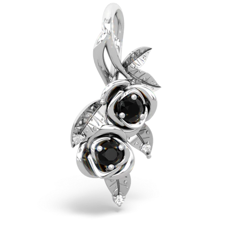 onyx-onyx rose vine pendant