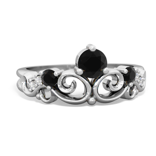 onyx-tourmaline crown keepsake ring