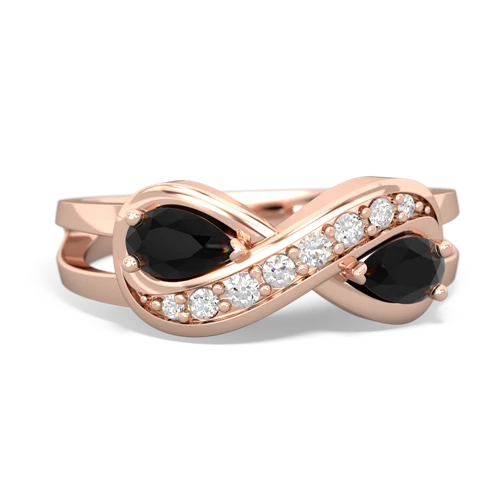 onyx-onyx diamond infinity ring