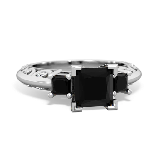 onyx-tourmaline engagement ring