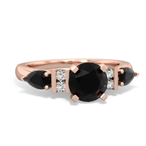 opal-smoky quartz engagement ring