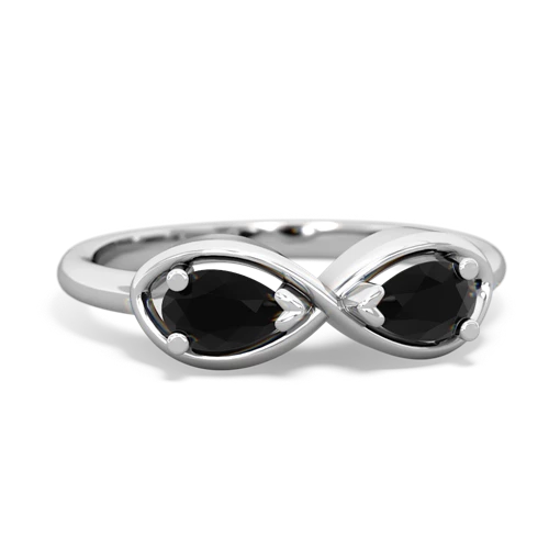 onyx-onyx infinity ring