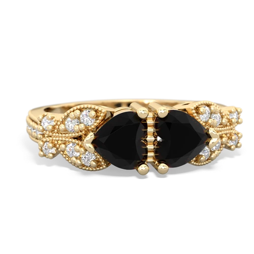 onyx-onyx keepsake butterfly ring