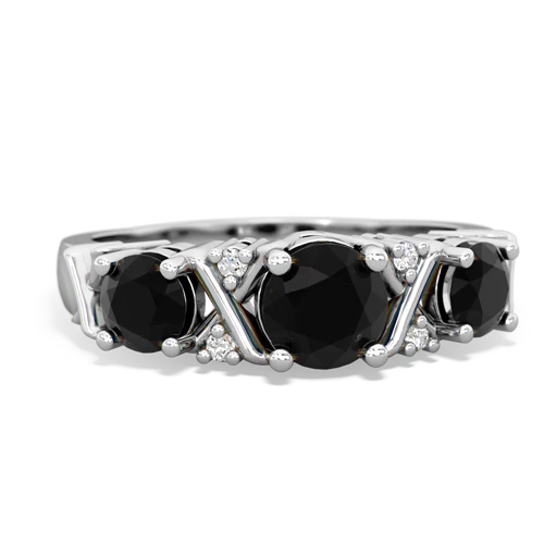 onyx-white topaz timeless ring