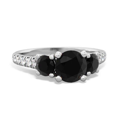 onyx-onyx trellis pave ring