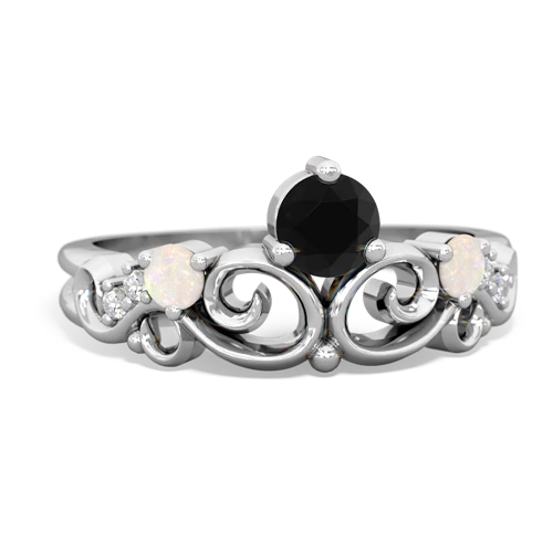 onyx-opal crown keepsake ring