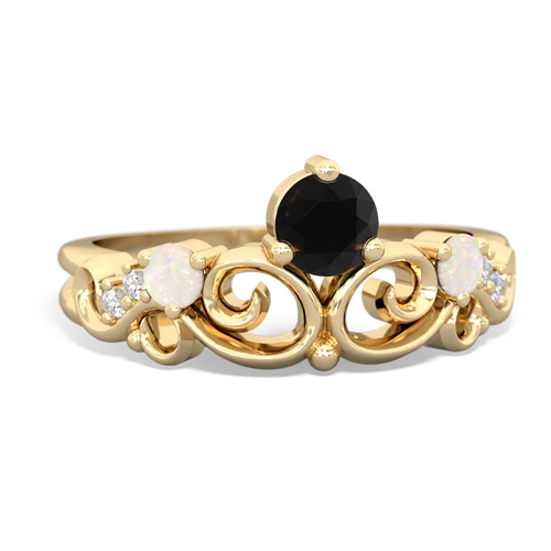 onyx-opal crown keepsake ring