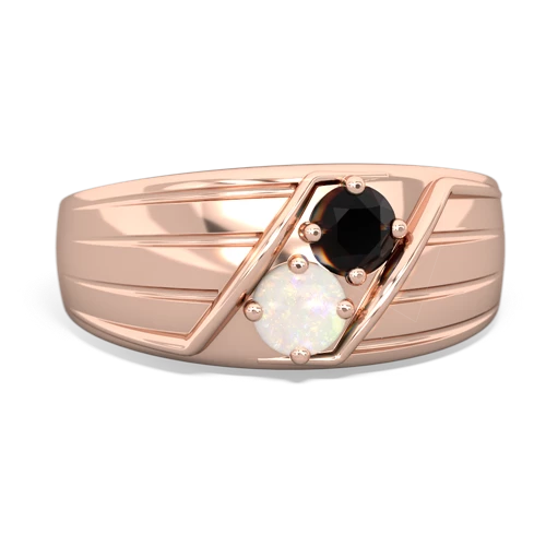 onyx-opal mens ring