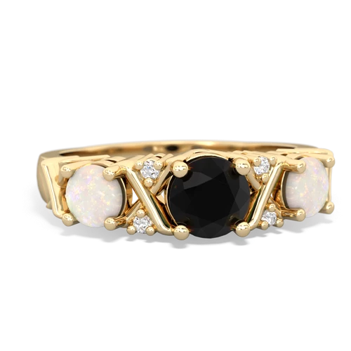 onyx-opal timeless ring