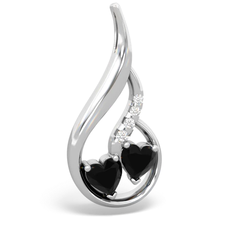 onyx keepsake swirl pendant